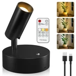Kimjo Lights Indoor, Wireless Led Spotlight, Uplighting Pack, BLACK-1 New. Price: $18.91.