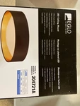 Eglo Orme 16" Led Dimmable Flush Mount Light, Black/gold For Living Room/bedroom Open. Price: $118.99.