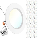 Sunco 24 Pack 6 Inch Recessed Retrofit, Can Lights For Ceiling, 1700 Lm... New. Price: $119.95.