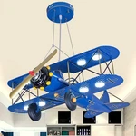 Creative 8-LIGHTS Chandelier Cartoon Biplane Helicopter Ceiling Boys Room New. Price: $189.00.