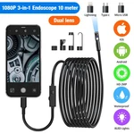 1920P Hd Endoscope Borescope 8MM Inspection Snake Camera For Iphone Android Ios New. Price: $30.84.