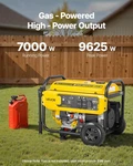 Portable Generator, 9625W Peak Watt Home Backup Generators For New. Price: $1260.27.