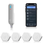 Water Leak Detectors 4 Pack, Grsico Wifi Sensor With Mute Gateway Alarm New. Price: $21.00.