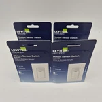(4) Leviton Decora Motion Sensor Light Switch Single Pole, White R02-DOS02-1LW New. Price: $57.95.