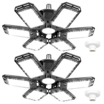 2 Led Garage Lights 180W Deformable 18000LM Close To Pack, Black New. Price: $38.66.