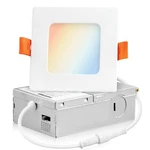 6-12 X Parmida 3" 5CCT 8W Led Square Slim Panel Dimmable Recessed Light New. Price: $55.09.