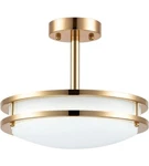 Cotulin Gold Semi Flush Mount Ceiling Light, Fixture For Living Open. Price: $77.40.