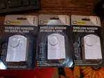 3 Wireless Window Door Alarms - New Pro Essentials. Price: $12.00.