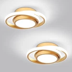 Caneoe Packs Small Modern Led Ceiling LIGHT2 Rings Creative Design New. Price: $111.69.