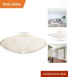 501619 Traditional 2-LIGHT Indoor Semi-flush Ceiling Mount Dimmable Frosted G... New. Price: $29.99.