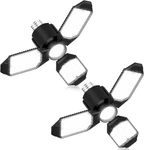 Toberich Led Garage Bulbs 2 Pack, 8000LM Shop Lights With 3+1 Deformable New. Price: $34.99.