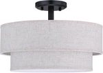 Doraimi 15" Led Semi Flush Mount Light With Adjustable Fabric Shade New. Price: $149.99.