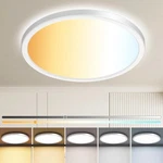 Zemty 13 Inch White Led Flush Mount Ceiling Lights, Dimmable 5 Color Temp (30... New. Price: $35.64.