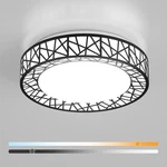 Modern 12" Black Led Flush Mount Ceiling Light, Dimmable & Adjustable 2700-6500K New. Price: $70.97.