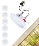 Satco S12602 8 Watt 5 Inch Led Downlight Retrofit Cct Selectable White New. Price: $106.99.