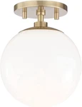 Mitzi H105601-AGB Stella Light Alloy Steel Semi Flush Mount In Aged Brass New. Price: $184.00.