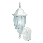 Heath Zenith HZ-4192-WH 100W Motion Coach Outdoor Wall Lantern White New. Price: $42.53.