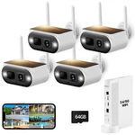 2K Solar Security Cameras System Wireless Outdoor Pir Alarm 2-WAY Audio 10CH Nvr New. Price: $209.99.