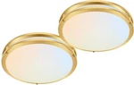 Hykolity 16 Dimmable Led Flush Mount Ceiling Light Inch, Gold New. Price: $142.06.