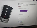 Ecolink WST-100 4-BUTTON Wireless Remote Dsc 433MHZ Compatible(tested) New. Price: $25.00.