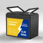 LIFEPO4 Battery 12V 100AH Deep Cycle Solar Rv Camper Boat Marine Off-grid 1280WH New. Price: $115.99.