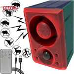 Solar Outdoor Motion Sensor Alarm - Dog Barking & Gunshot Sound 130DB Det New. Price: $36.54.