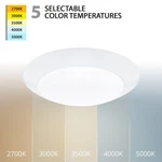 Wac Disc 1LT Led Flush MOUNT/5CCT/PACK Of 4, White/white FM-306-9CS-WT-4 New. Price: $74.99.