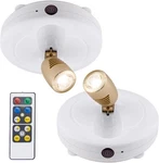 Biglight Spotlight Battery Operated, Led Puck Light, Dimmable Uplight White New. Price: $33.11.