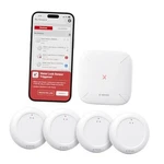 Wi-fi Water Leak Detector Kit, Smart 4 Sensors (0 Db) + Base Station New. Price: $70.47.