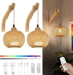 Frideko Boho Rechargeable Battery Operated Wall Sconces Set Of Two With Remote, New. Price: $69.99.