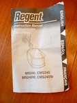 Regent Motion Sensor Instruction Manual For CMS240,MS240W,CMS240W Used. Price: $5.99.