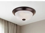 New 11 Modern 3-LIGHT Flush Mount Ceiling Fixture Glass Shade B66 Open. Price: $9.99.