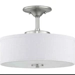 Progress Lighting Inspire Collection Brushed Nickel Integrated Led Semi-flush Open. Price: $38.99.