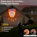 Solar Outdoor Motion Sensor Alarm: 129DB Dog Barking & Gunshot Sound,loud Mot... New. Price: $21.95.