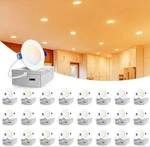 Volisun 24 Pack 3 Inch Recessed Lighting, 5CCT Led With Juncti... Open. Price: $79.00.