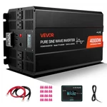 4000W Power Inverter, 12V Dc To 120V Ac Pure Sine Wave Solar Car Charg. Price: $458.42.