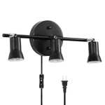 Gladfresit Industrial Track Lighting Kit - Adjustable Straight Plug In, Black New. Price: $49.99.