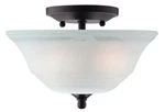Westinghouse 6622300 Wensley Two-light Semi-flush Ceiling Fixture New. Price: $70.32.