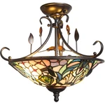 Dale Tiffany TH90212 Evelyn Flush Mount Antique Golden Bronze New. Price: $349.99.