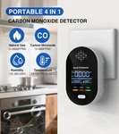 4 In 1 Carbon Monoxide & Natural Gas Detector Plug Temp/rh Sensor Alarm Usa New. Price: $29.99.
