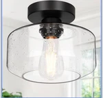 Industrial Semi Flush Mount Ceiling Light, 800 Lumen Led Bulb Included, Seede... New. Price: $30.00.
