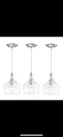 Faymart 3PK Pendant Lights Brushed Nickel 1 Ceiling Fixture New Open. Price: $69.98.