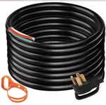Vevor 25FT. 6/3 + 8/1 Indoor/outdoor Generator Power Cord Stw 50AMP Nema 14-50P New. Price: $124.99.