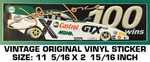 John Force Nhra Drag Racing 100 Wins - Vintage Original Vinyl Decal Sticker Used. Price: $6.57.
