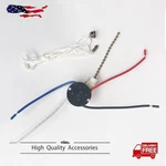 Zing Ear ZE-208S 3SPEED 4WIRE Ceiling Fan Pull Chain Switch 6A 125VAC-BRONZE Us New. Price: $5.45.