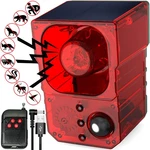 Solar Outdoor Motion Sensor - Noise MAKER129DB Alarm, Recording, Siren, New. Price: $44.31.