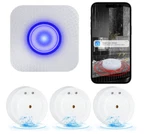 Wifi Water Leak Detector: 110DB Sensor Alarm With Triple Real-time Alerts New. Price: $29.95.