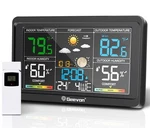 Geevon Weather Stations Wireless Indoor Outdoor Thermometer, Color Va Display... New. Price: $55.79.