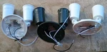 3 Lot Cooper Lighting PWT250WH & PWT250BR White Dark Green Twin Flood Open. Price: $26.99.