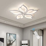 Garwarm Modern Ceiling 23 6 Dimmable Led Chandelier Flush Mount Lights Rem New. Price: $93.23.